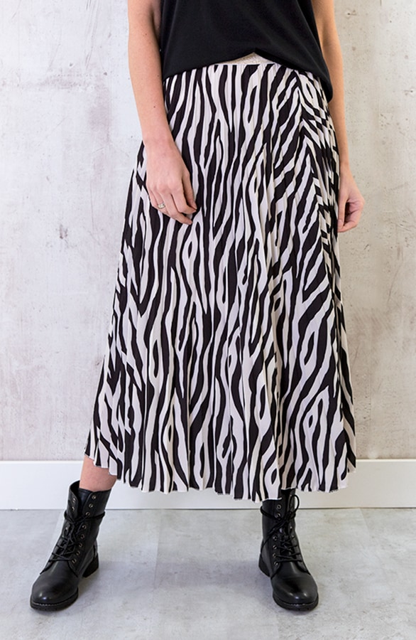 Zebra Plooirok Dames – shoparchief, foto 2