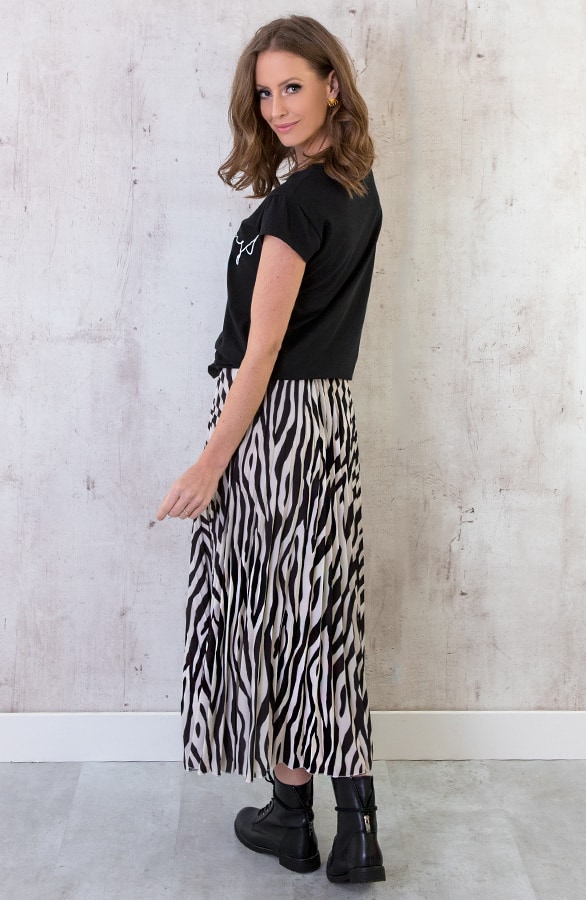 Zebra Plooirok Dames – shoparchief, foto 5