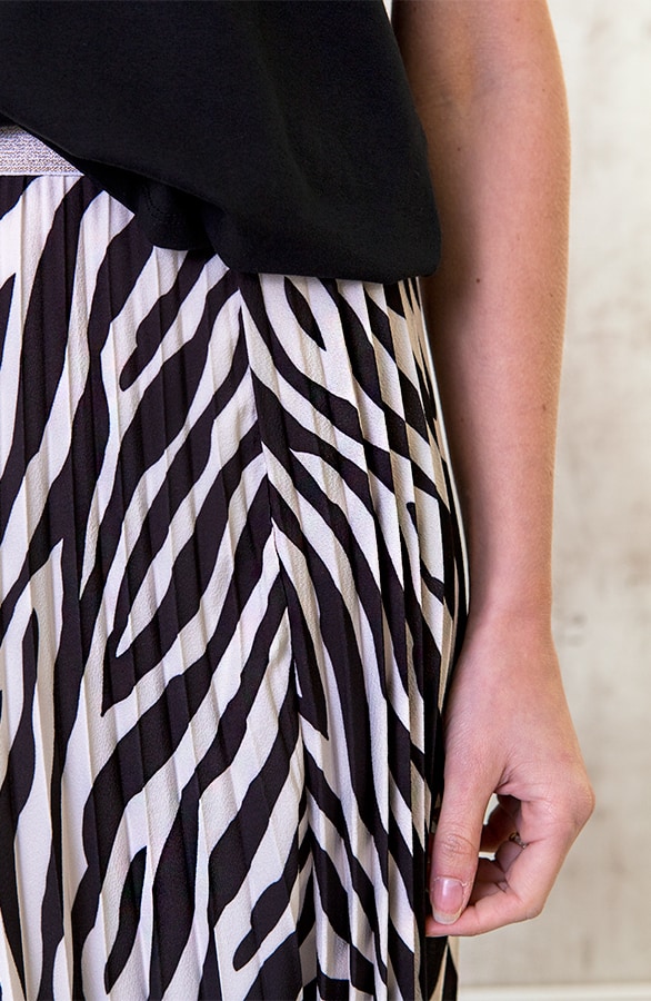 Zebra Plooirok Dames – shoparchief, foto 6