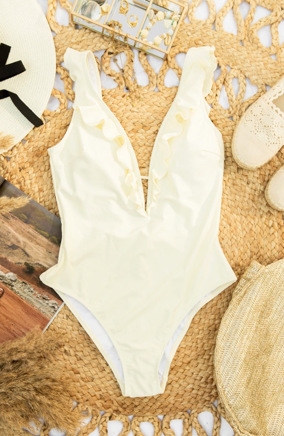 Badpak Dames Creme – shoparchief