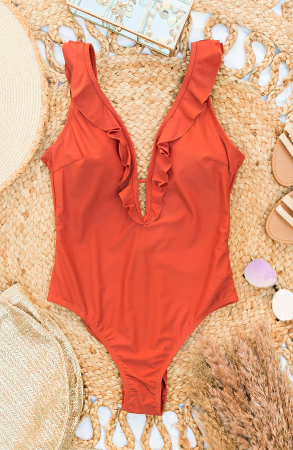 Badpak Dames Terracotta – shoparchief