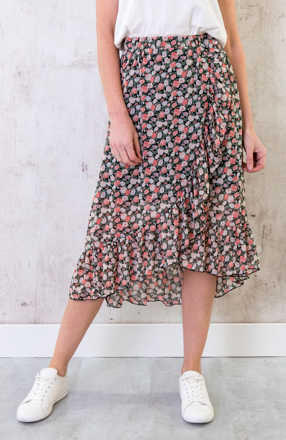 Bloemen Midi Rok Dames – shoparchief