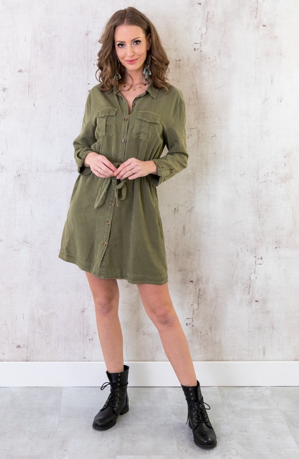 Denim Spijkerjurk Dames Army – shoparchief, foto 4