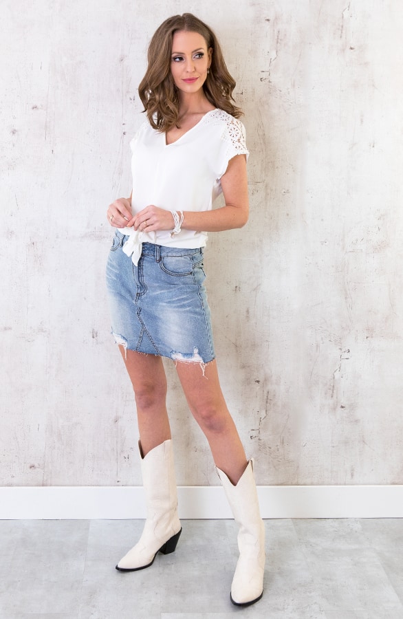 Kralen Tassel Armband Offwhite – shoparchief, foto 3