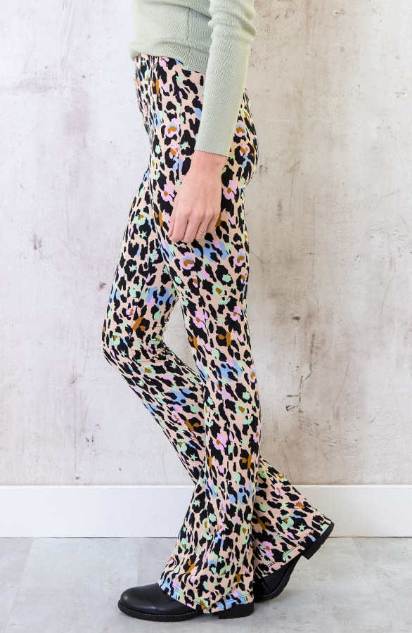 Flared Broek Cheetah Pastel – shoparchief, foto 3