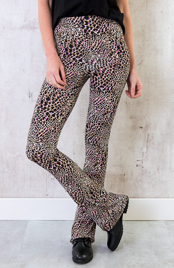 Flared Broek Panter Dames – shoparchief