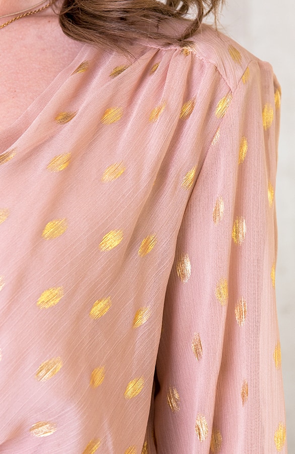 Golden Leaves Jurk Roze – shoparchief, foto 6