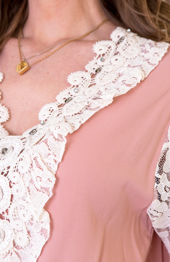 Ibiza Strik Top Oud Roze – shoparchief, foto 5