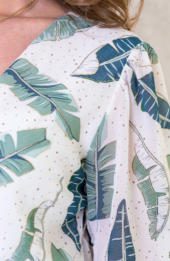Leaves Jurk Dames Wit – shoparchief, foto 6