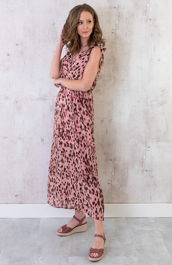 Maxi Panter Jurk Roze – shoparchief, foto 6