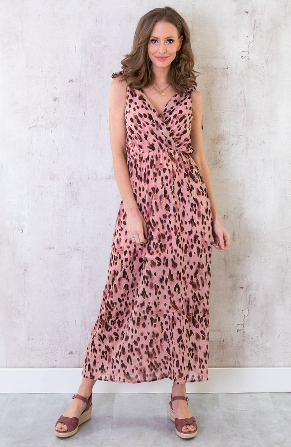 Suede Sleehakken Dames Oud Roze – shoparchief, foto 4