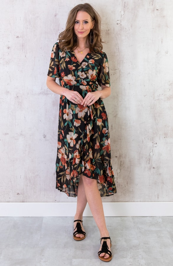 Midi Bloemen Jurk Dames – shoparchief, foto 5