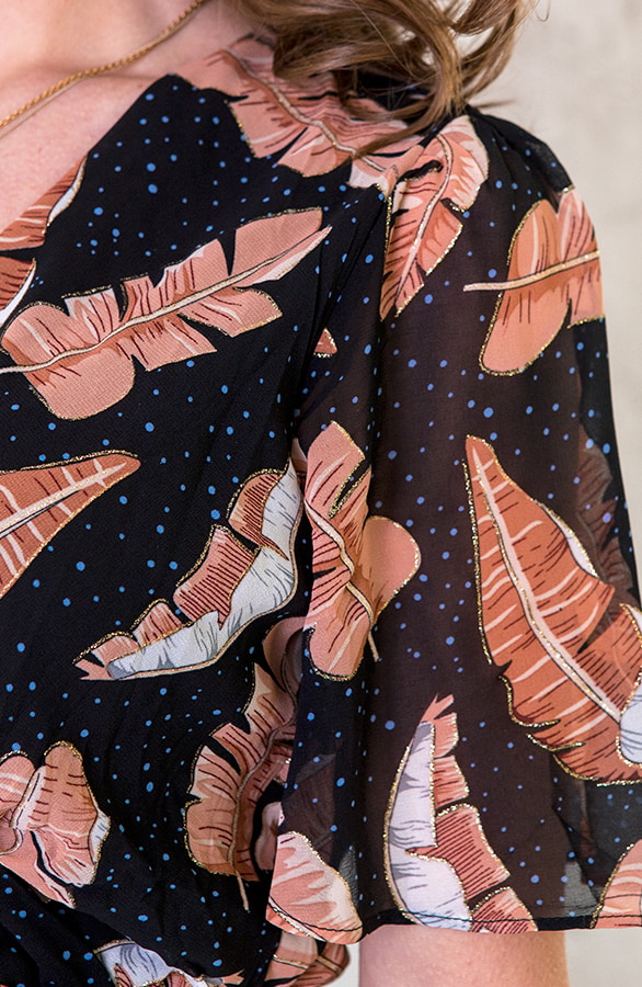 Midi Leaves Jurk – shoparchief, foto 6
