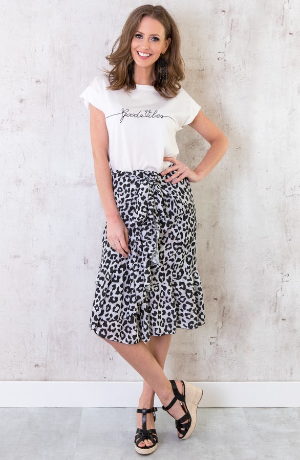 Panterprint Midi Rok – shoparchief, foto 5