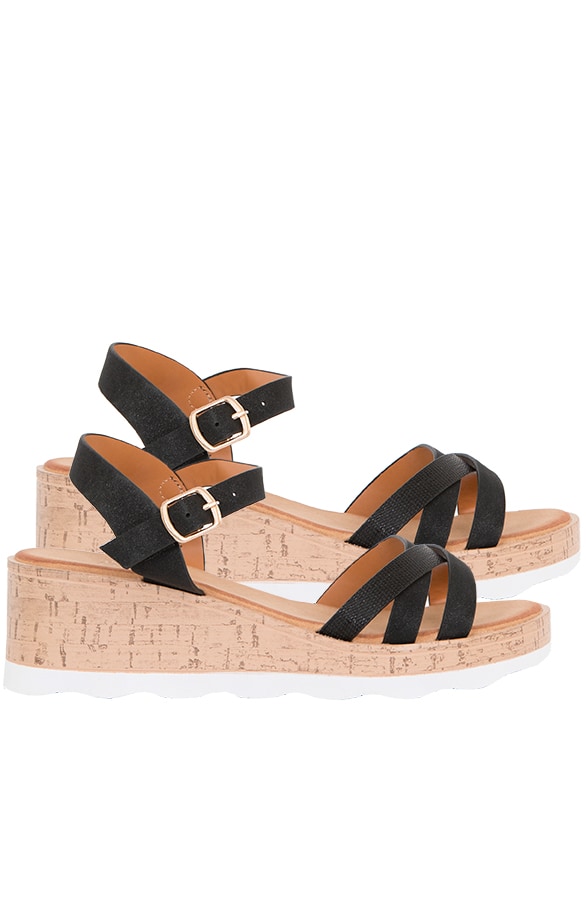 Plateau Sandalen Schwarz, Shoparchiv, Foto 2