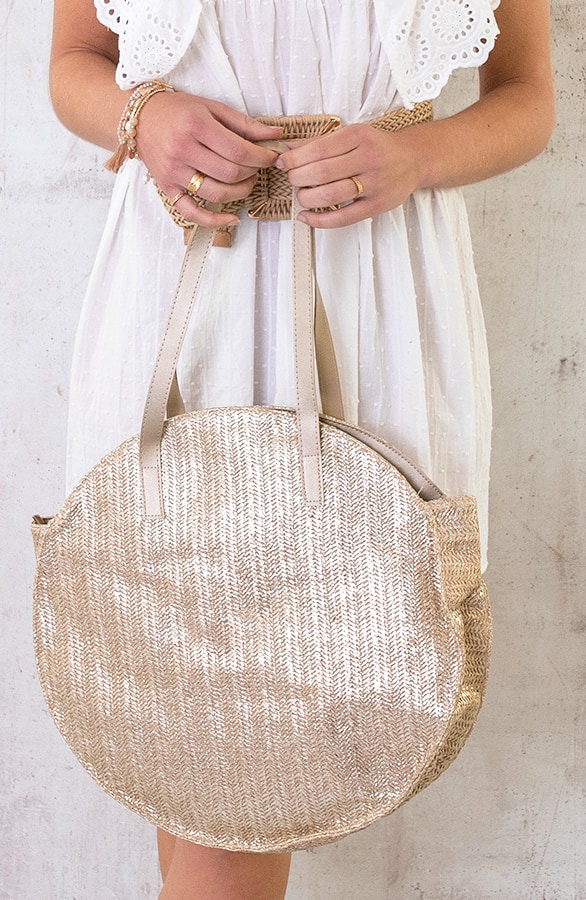 Ronde Tas Deluxe Goud – shoparchief