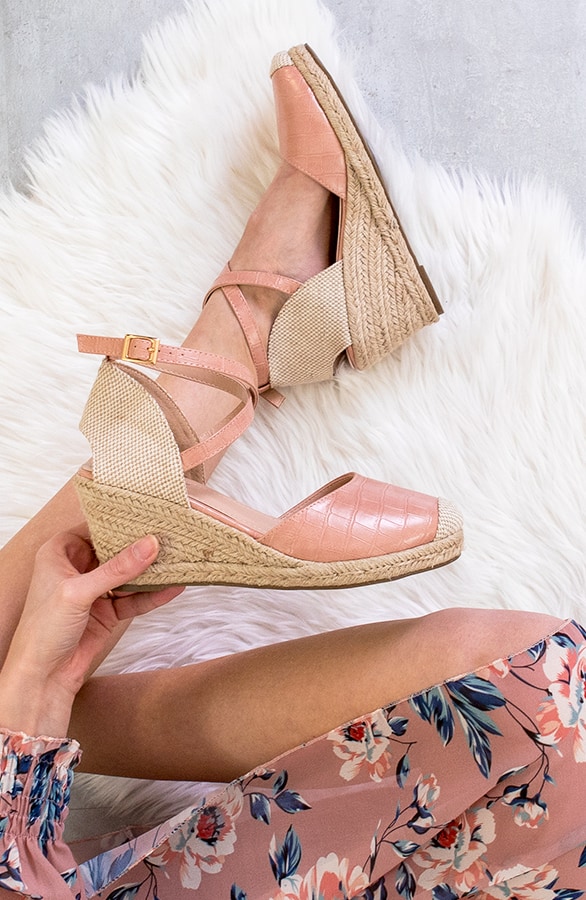 Sleehakken Slangenprint Roze – shoparchief