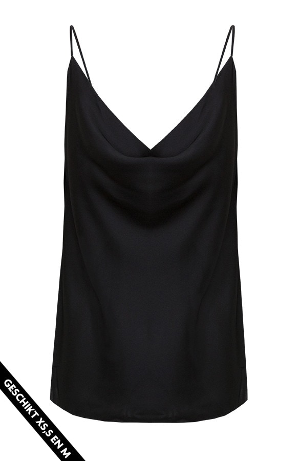 Spaghetti Top Waterval Zwart – shoparchief
