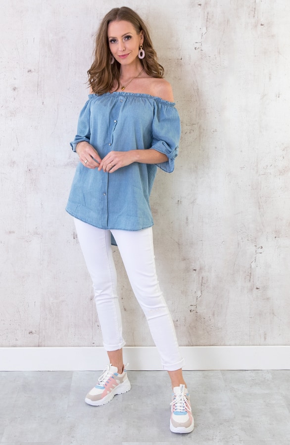 Spijker Top Denim – shoparchief, foto 5