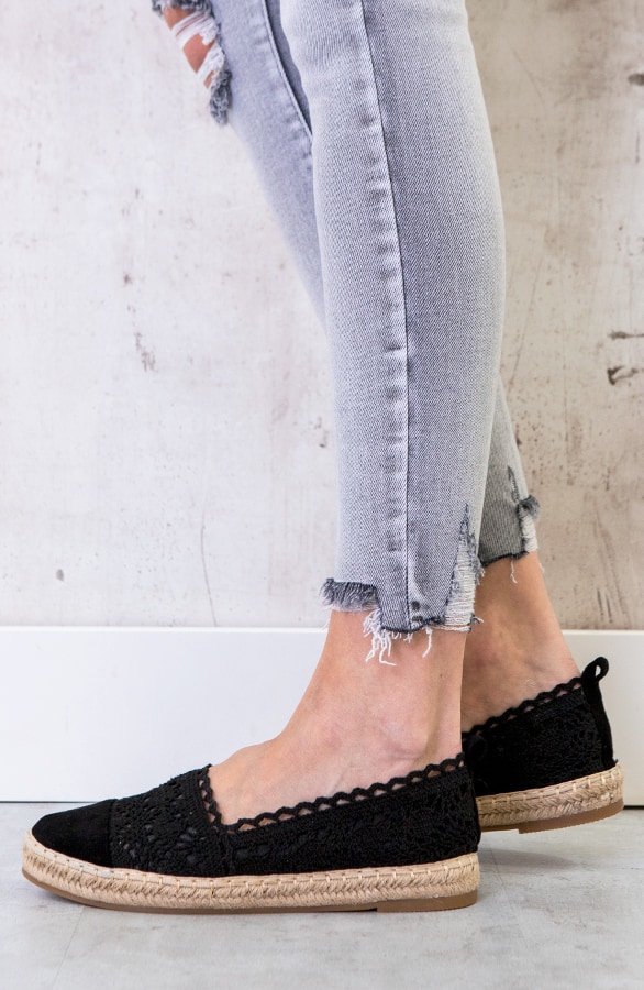 Espadrilles Kant Zwart – shoparchief, foto 3