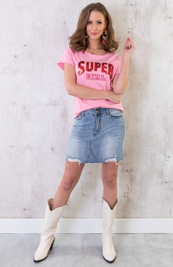 Super Girl Top Roze – shoparchief, foto 4