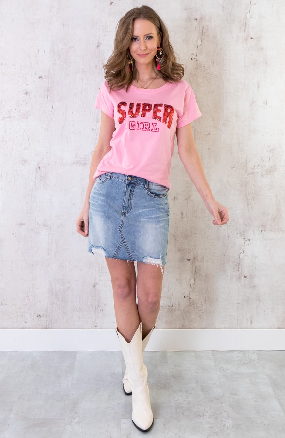 Super Girl Top Roze – shoparchief, foto 2