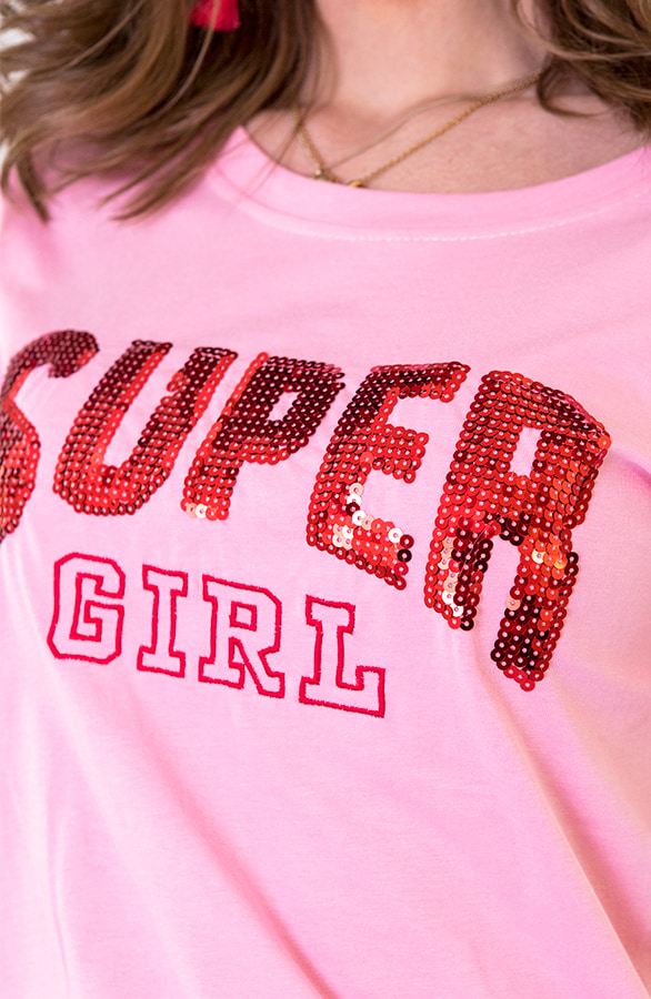 Super Girl Top Roze – shoparchief, foto 5