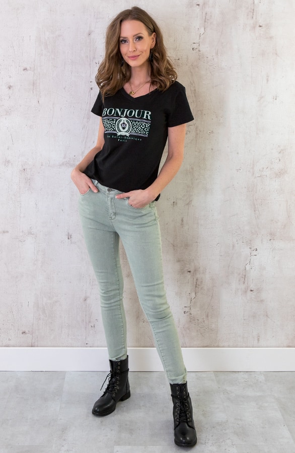 Top Bonjour Zwart Mint – shoparchief, foto 4