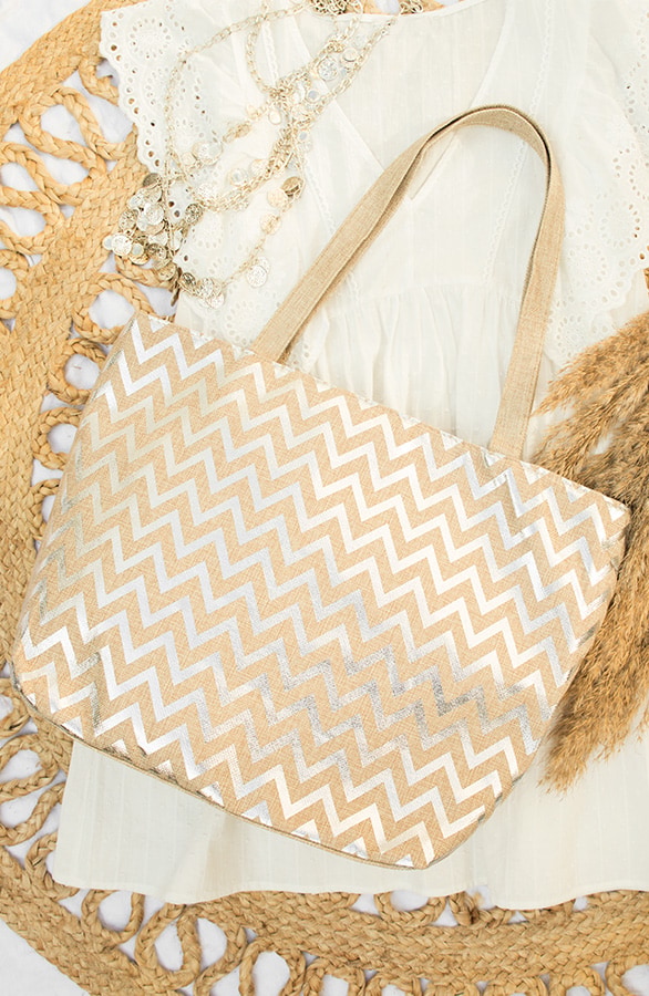 Zigzag Tas Deluxe Zilver – shoparchief
