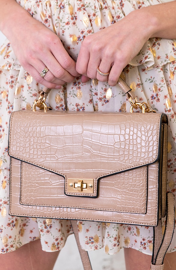 Handtas Croco Beige – shoparchief
