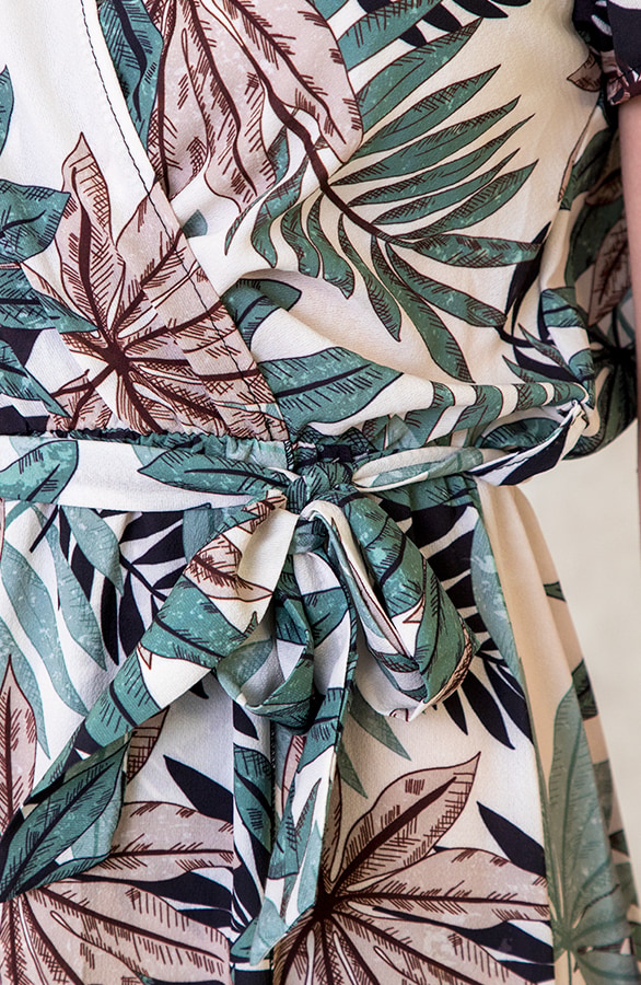 Maxi Jurk Bladeren Groen – shoparchief, foto 6