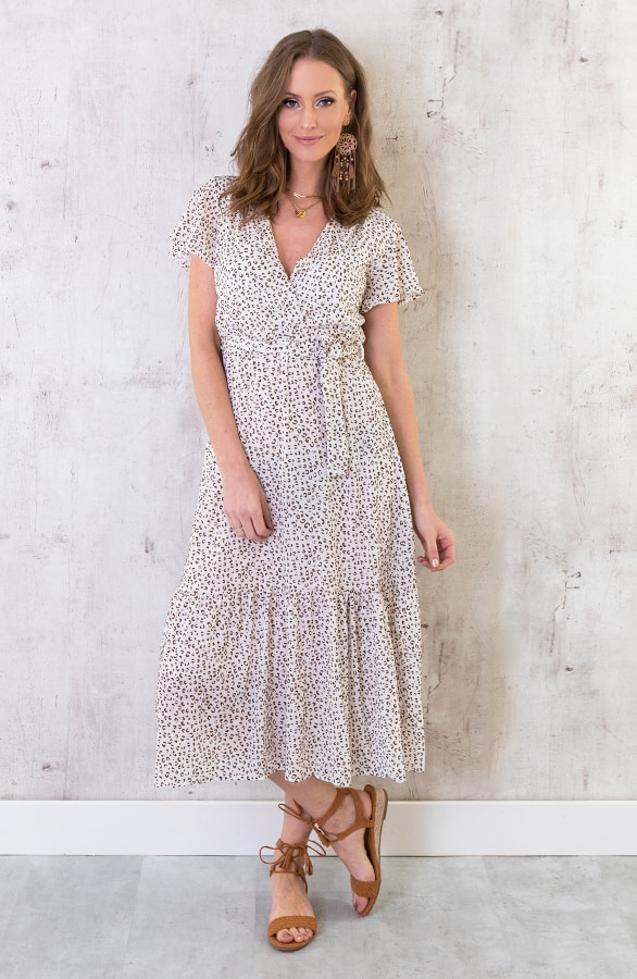 Midi Jurk Cheetah Beige – shoparchief