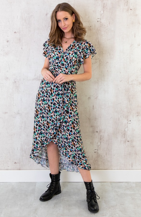 Panter Midi Jurk Met Sterren – shoparchief, foto 3