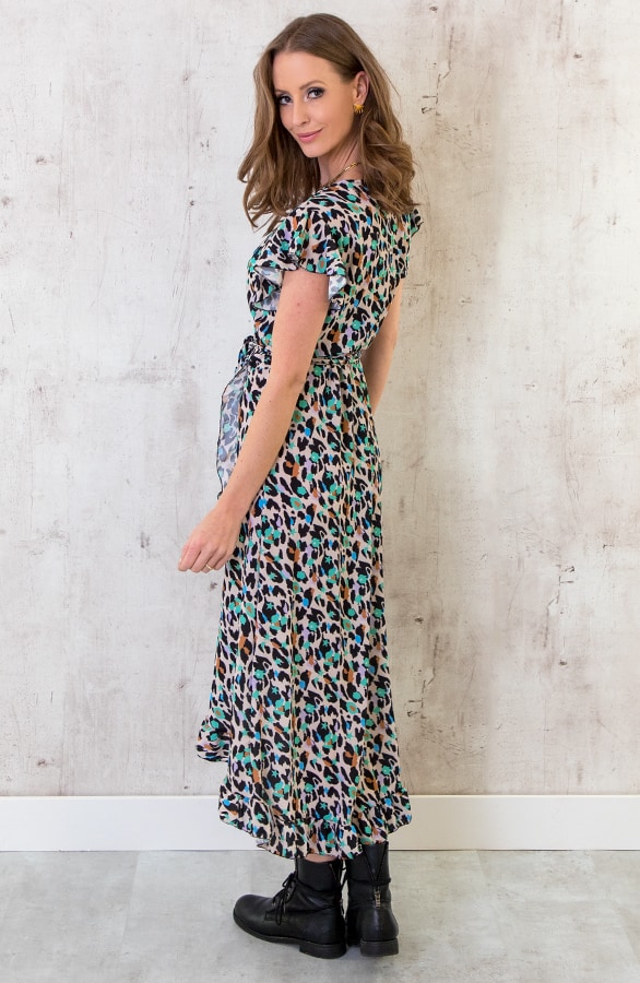 Panter Midi Jurk Met Sterren – shoparchief, foto 4