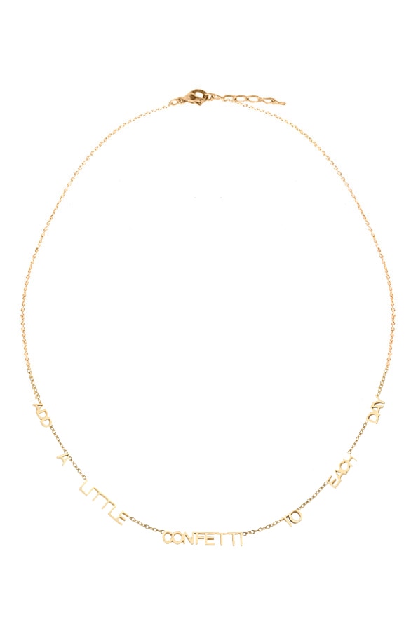 Quote Ketting Confetti Goud – shoparchief