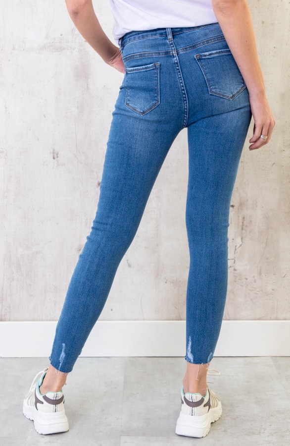 Skinny Broek Dames Lichtblauw – shoparchief, foto 5