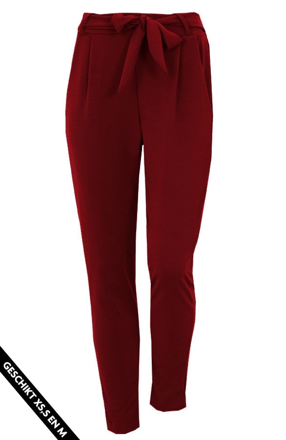 Strik Broek Basic Bordeaux – shoparchief