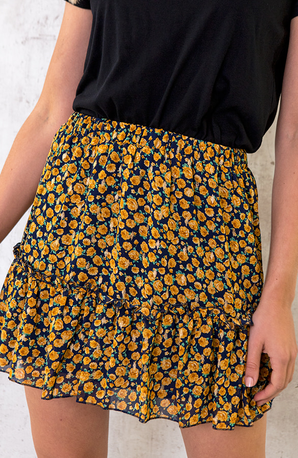 Bloemen Rok Exclusive Geel – shoparchief