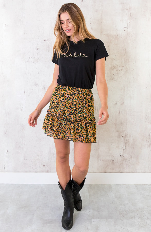Bloemen Rok Exclusive Geel – shoparchief, foto 4