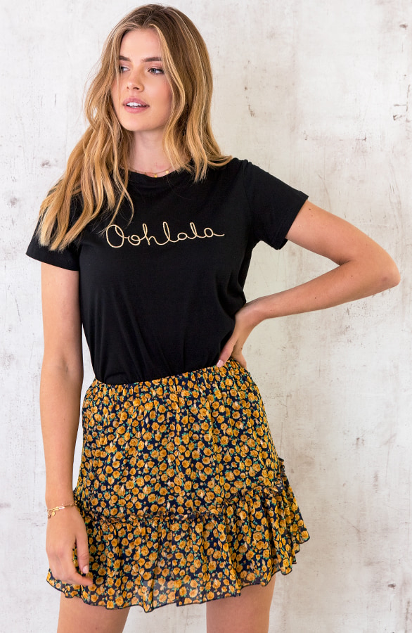 Bloemen Rok Exclusive Geel – shoparchief, foto 5