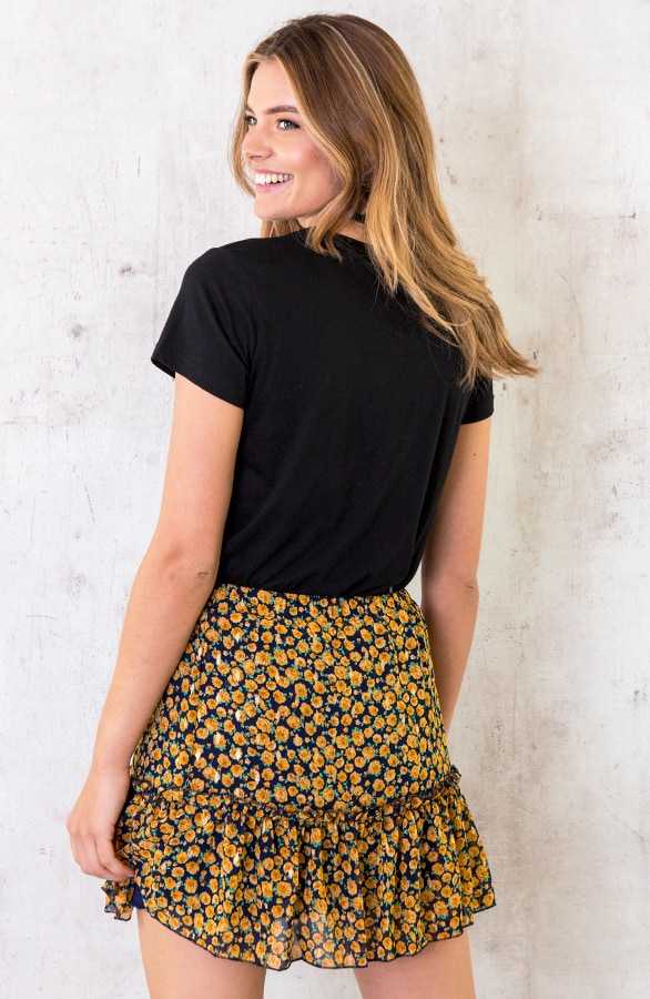 Bloemen Rok Exclusive Geel – shoparchief, foto 3