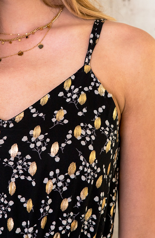 Bloemen Spaghetti Maxi Jurk – shoparchief, foto 4