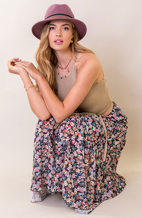 Halter Top Ribstof Beige – shoparchief, foto 2