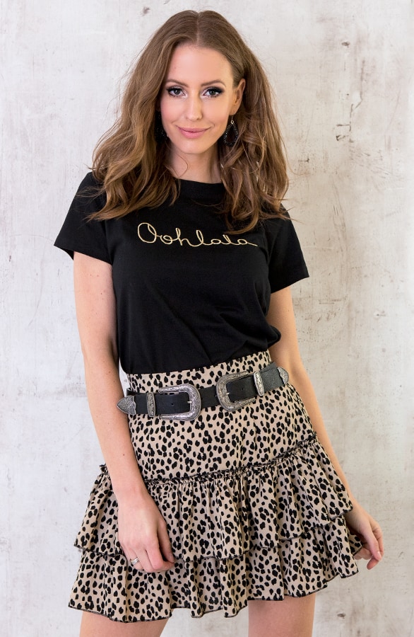 Limited Cheetah Laagjes Rok Beige – shoparchief, foto 5