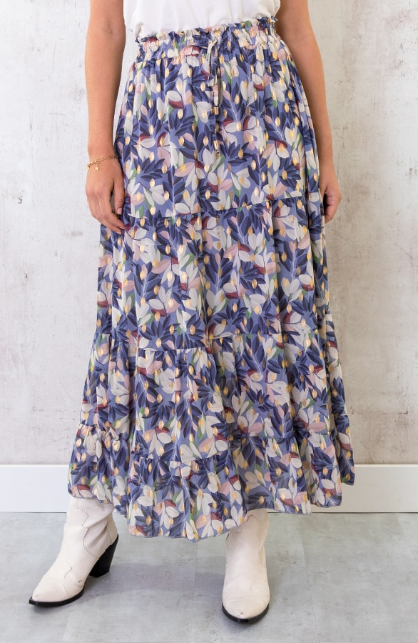 Midi Rok Met Bladeren – shoparchief, foto 2