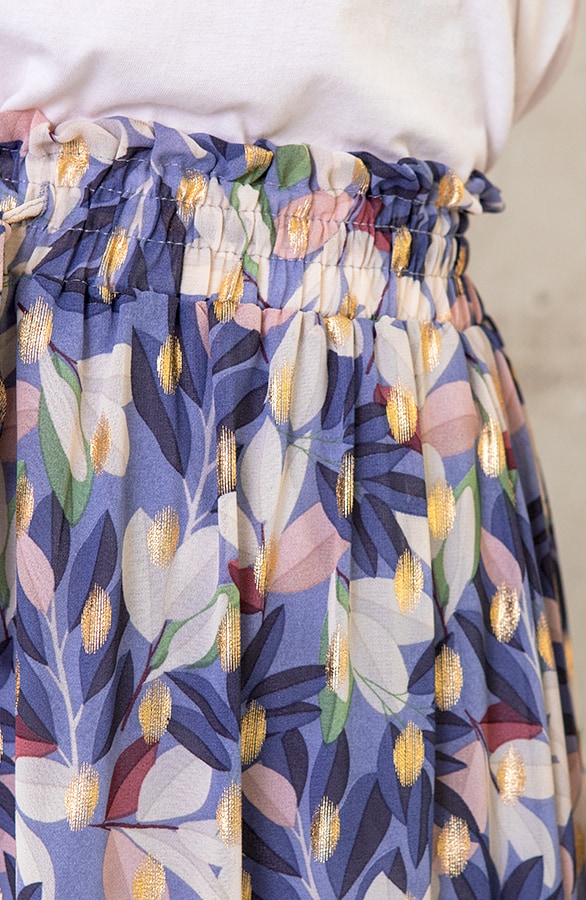 Midi Rok Met Bladeren – shoparchief, foto 4