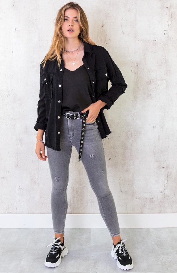 Rock N Roll Jacket Zwart – shoparchief, foto 6