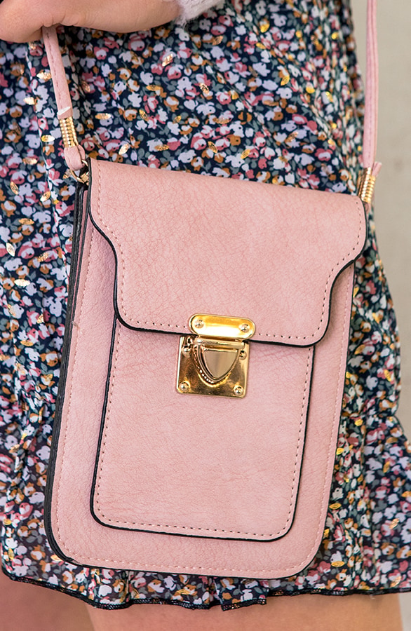 Schoudertasje Gesp Dames Roze – shoparchief