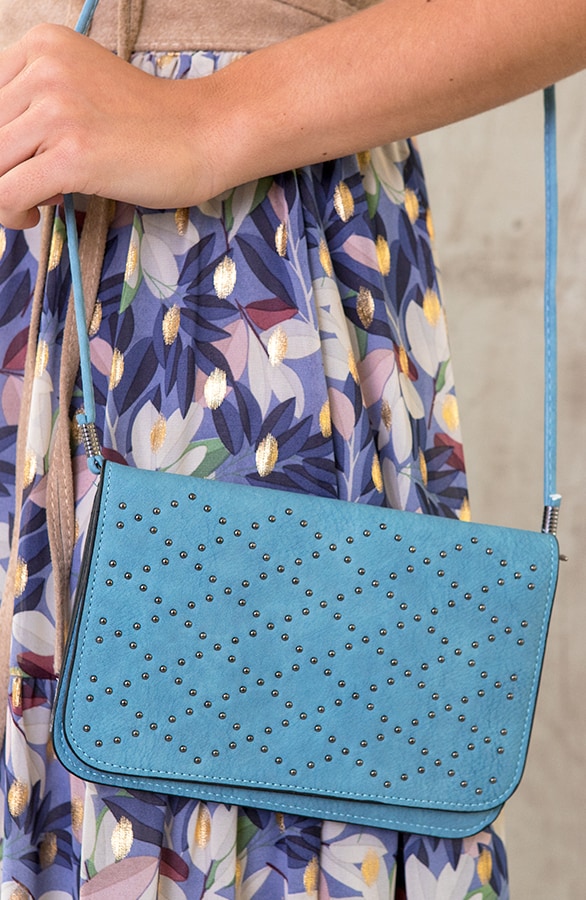 Studs Tasje Zigzag Blauw – shoparchief