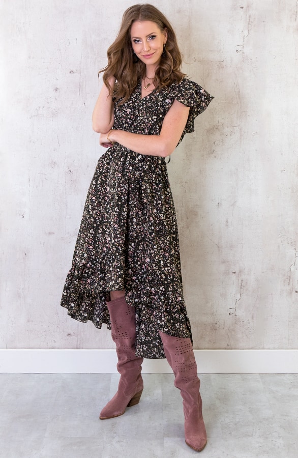 Bloemen Ruches Jurk – shoparchief, foto 2